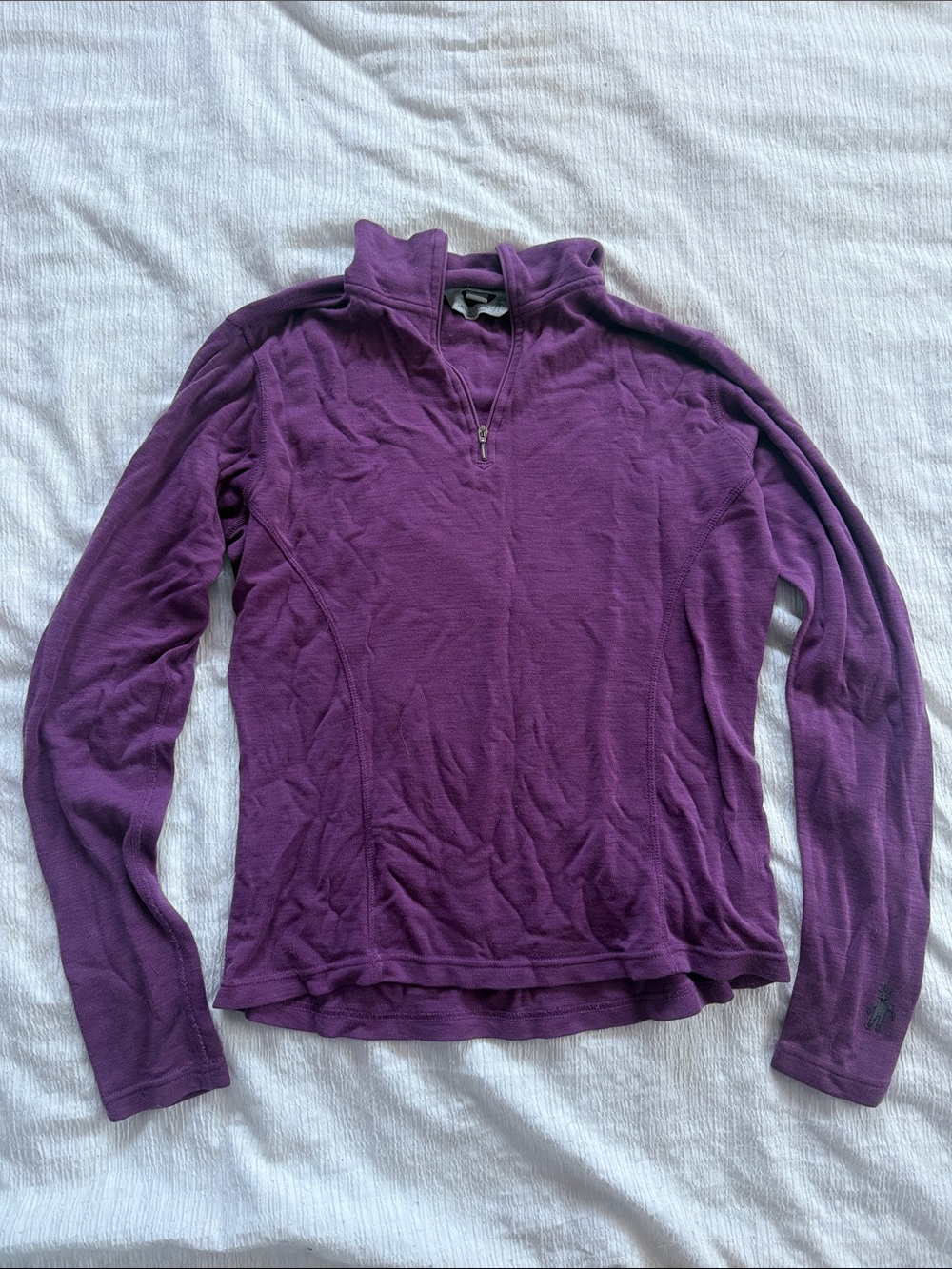 Smartwool Women's Plum Quarter-Zip Long Sleeve Top
